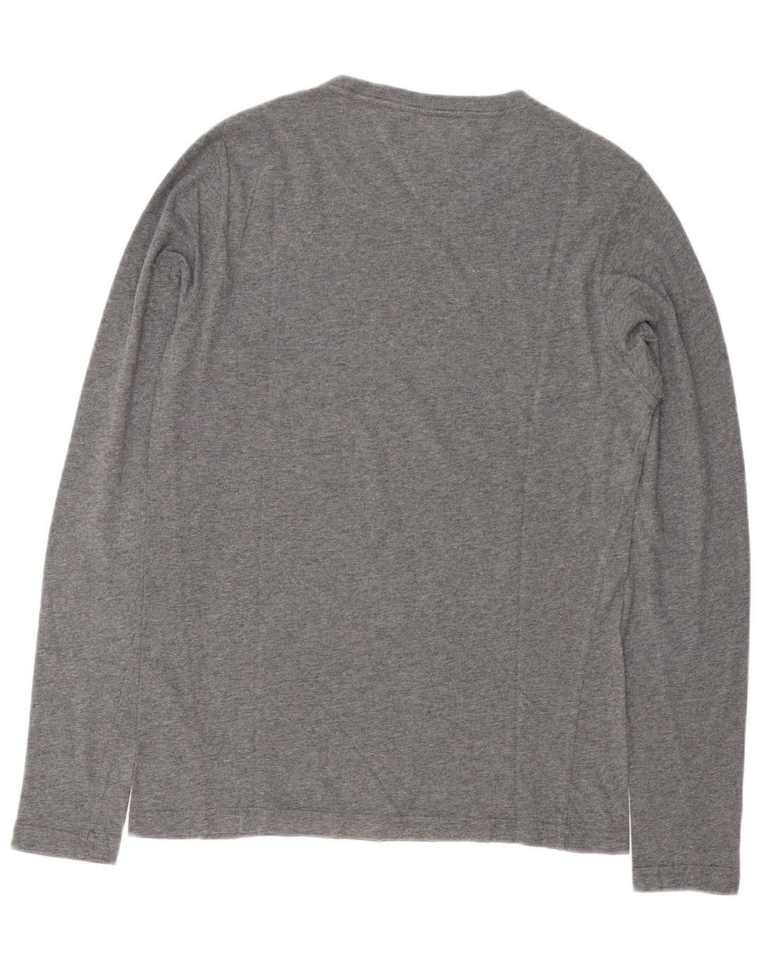 Tommy Hilfiger Top gráfico para hombre de manga larga de algodón moteado gris pequeño
