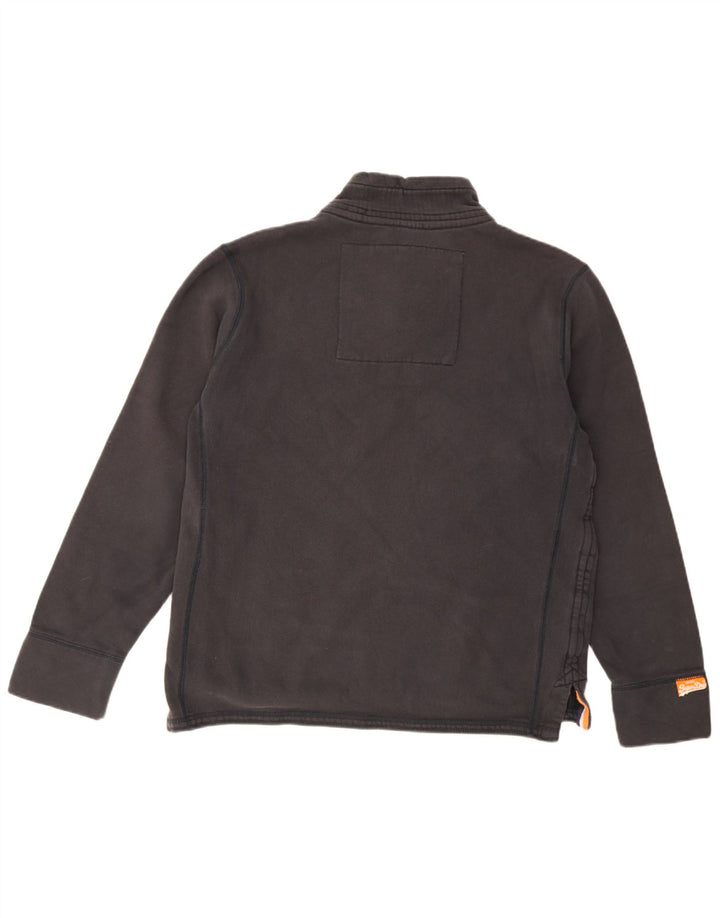Superdry Sudadera Con Cuello Y Botones Gráficos Para Hombre Jersey XL De Algodón Negro