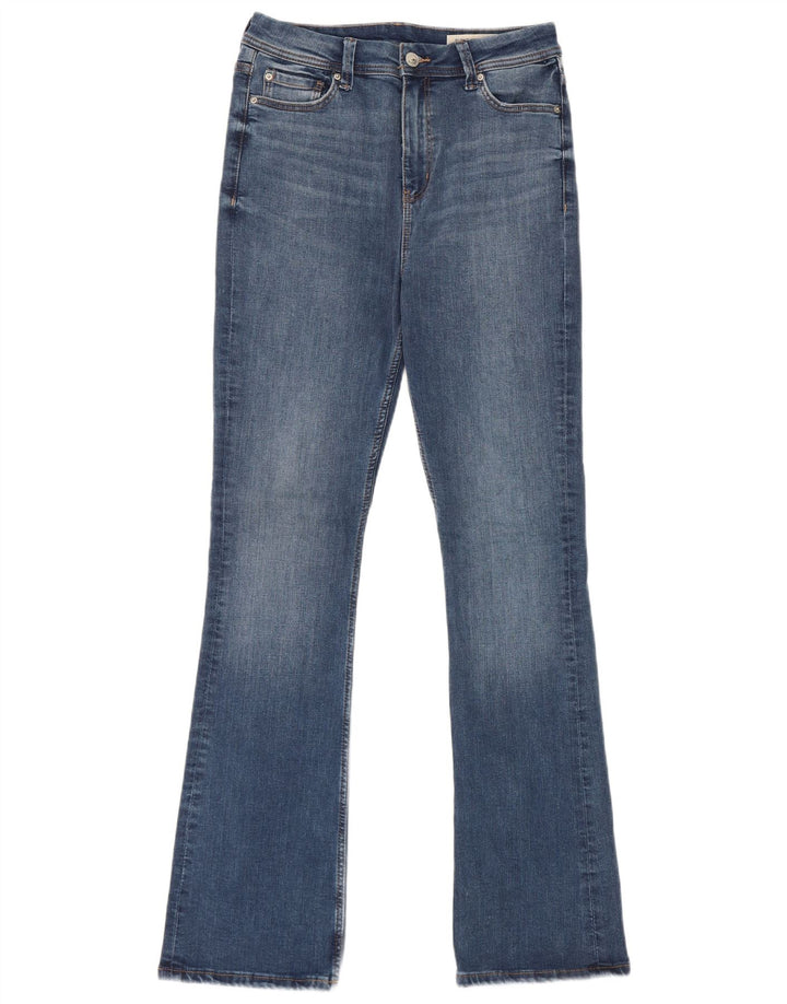 Marks & Spencer Jeans acampanados largos y delgados para mujer UK 12 Medium W28 L32 Azul