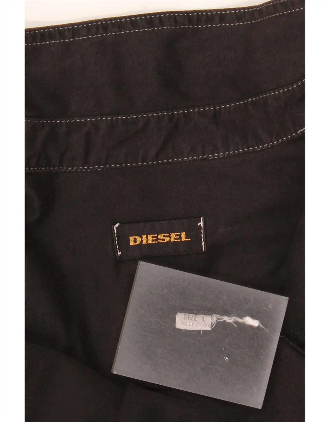 DIESEL Camisa vaquera para hombre grande negra