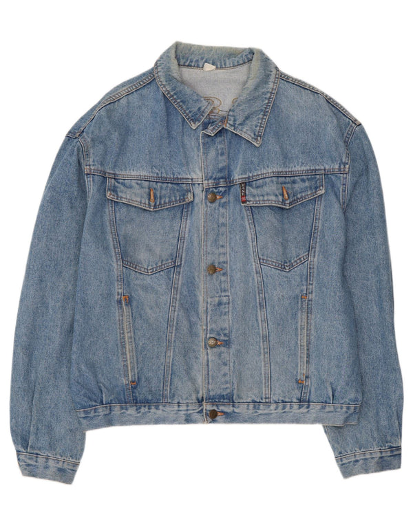 Base 92 Chaqueta vaquera estampada para hombre UK 42 XL Azul