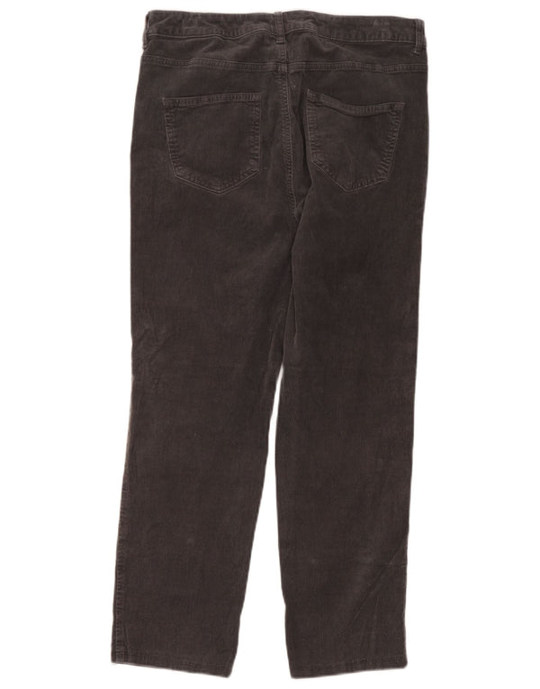 Marks & Spencer Pantalones cortos de pana para mujer UK 40 Large W34 L24 Gris