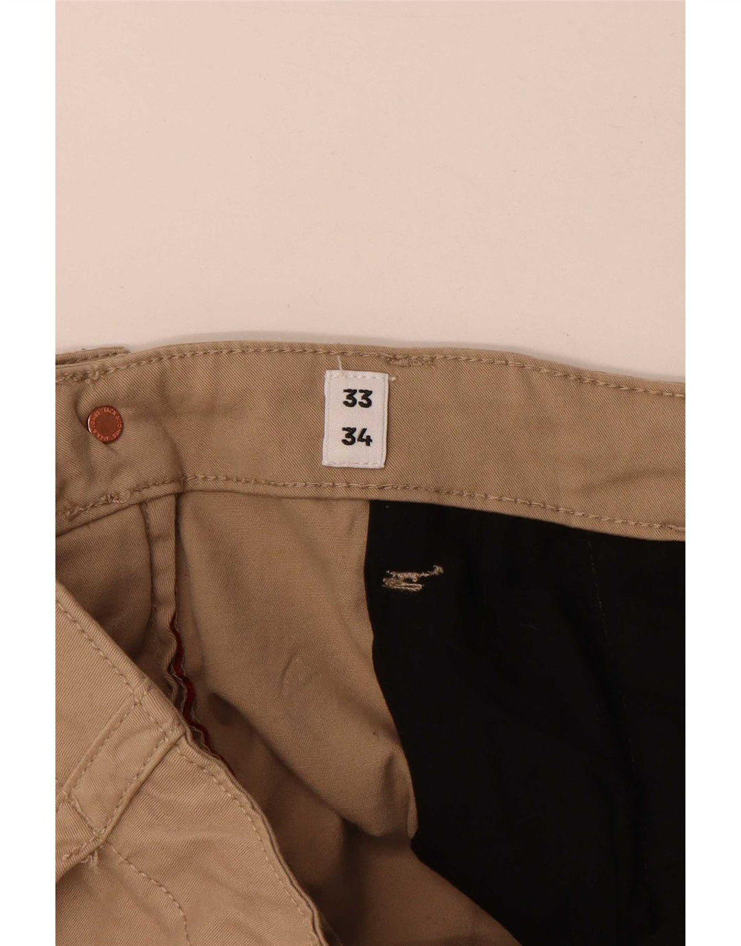 Jack & Jones Mens Joggers Cargo Pantalones W33 L34 Beige