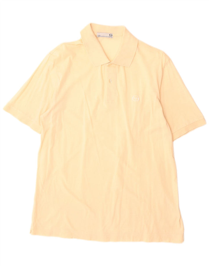 Sergio Tacchini Polo para hombre grande amarillo