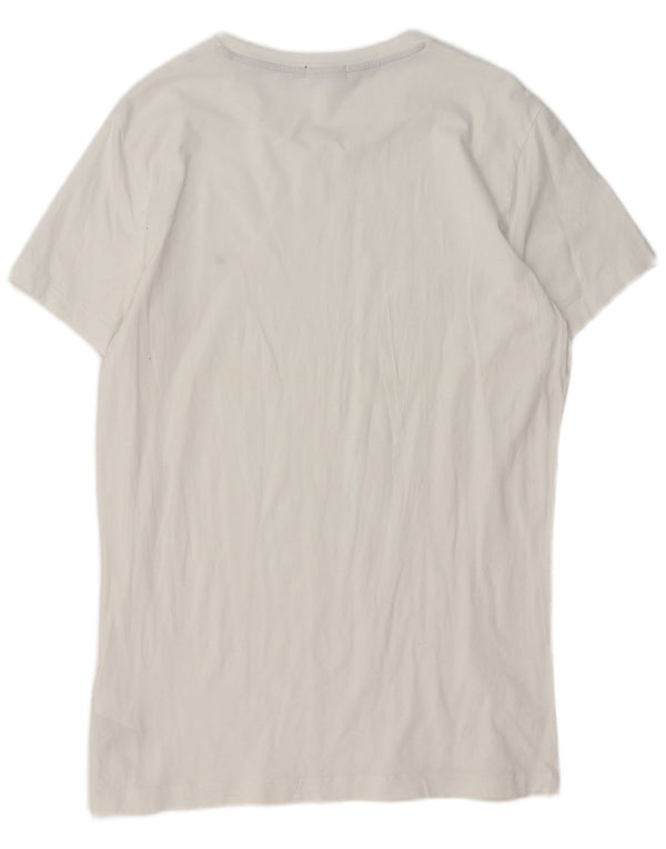 Calvin Klein Jeans - Camiseta para hombre, talla grande, algodón blanco