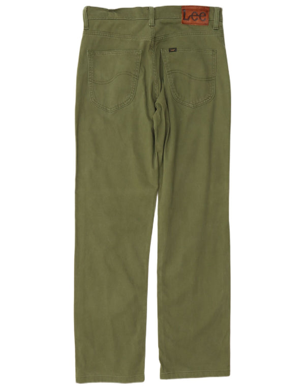 Pantalones informales rectos Lee para hombre W30 L30 Algodón verde