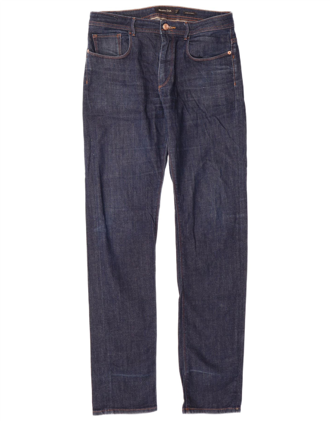 MASSIMO DUTTI Vaqueros ajustados para hombre EU 38 Small W30 L34 Azul marino Algodón