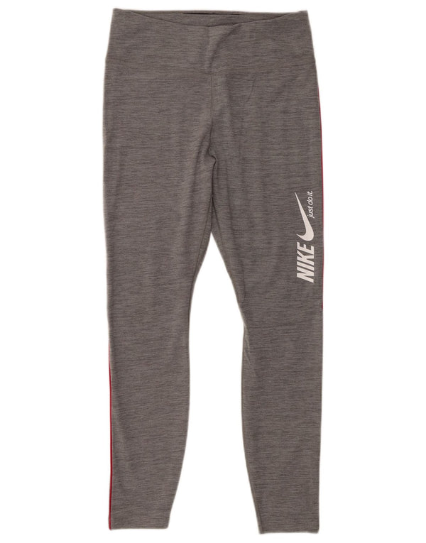 Nike Leggings gráficos para mujer UK 40 Poliéster gris medio