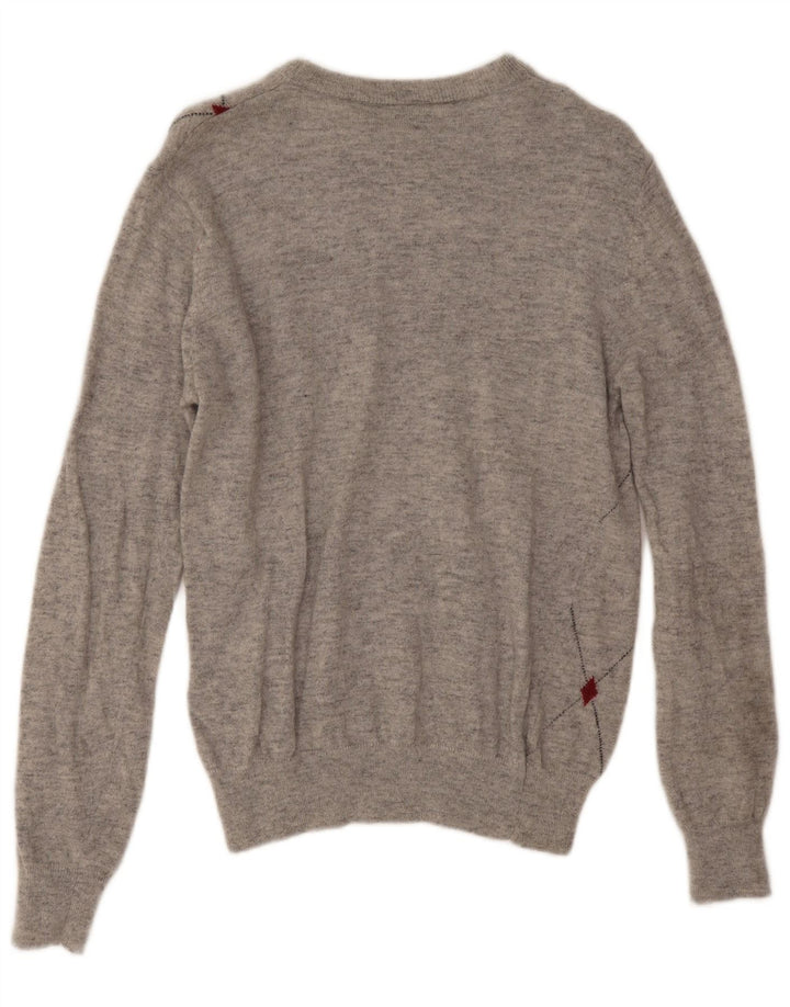 Jersey De Cuello Redondo Lotto Hombre Gris Medio Argyle/Lana Diamante