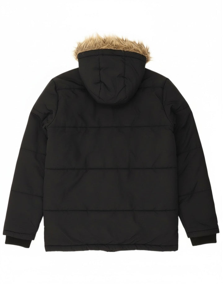 Lyle & Scott Chaqueta acolchada con capucha para niño 14-15 años Poliamida negro