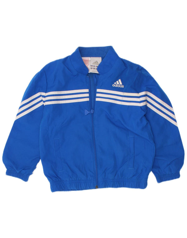 Adidas Chaqueta de chándal para niño 3-4 años Azul Poliéster