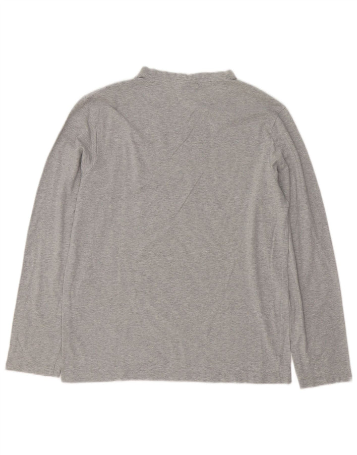 Camiseta Hombre Trussardi Jeans Manga Larga De Algodón Moteado Gris Medio