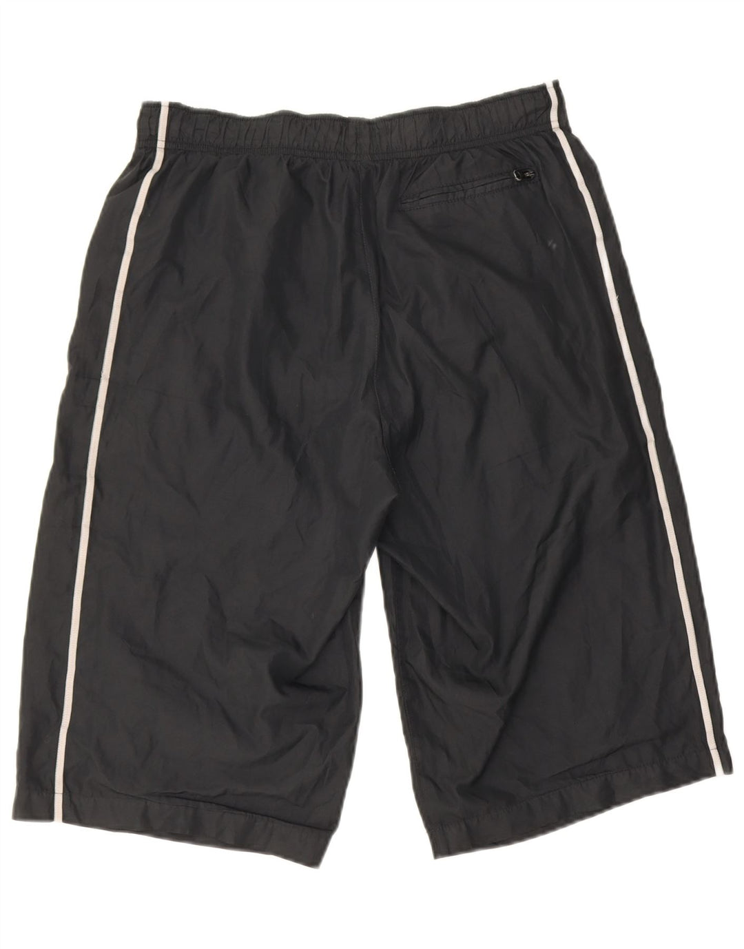 Nike Bermudas deportivas para hombre, pantalones cortos deportivos de poliéster negro mediano