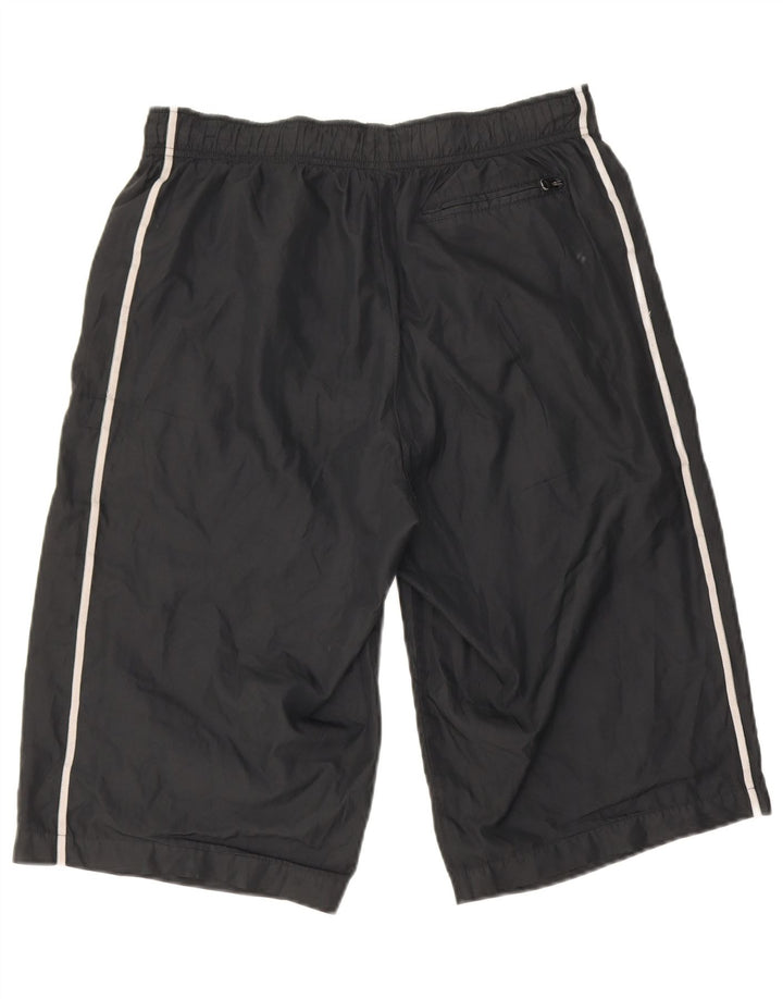 Nike Bermudas deportivas para hombre, pantalones cortos deportivos de poliéster negro mediano