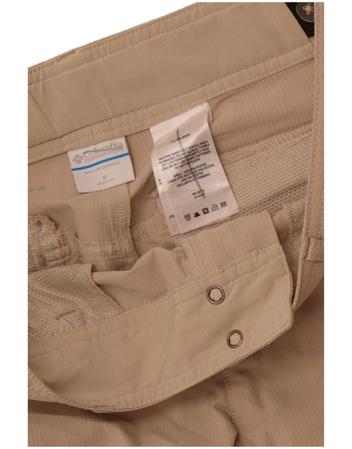 COLUMBIA Pantalones cargo rectos para mujer US 8 Medium W30 L32 Beige