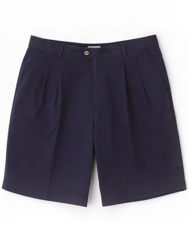 Sergio Tacchini Shorts chinos para hombre XL W38 Azul marino Poliéster