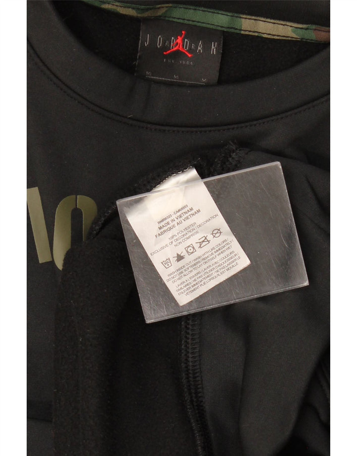 JORDAN Hombre Carolina del Norte Sudadera Jumper Medium Negro Camuflaje