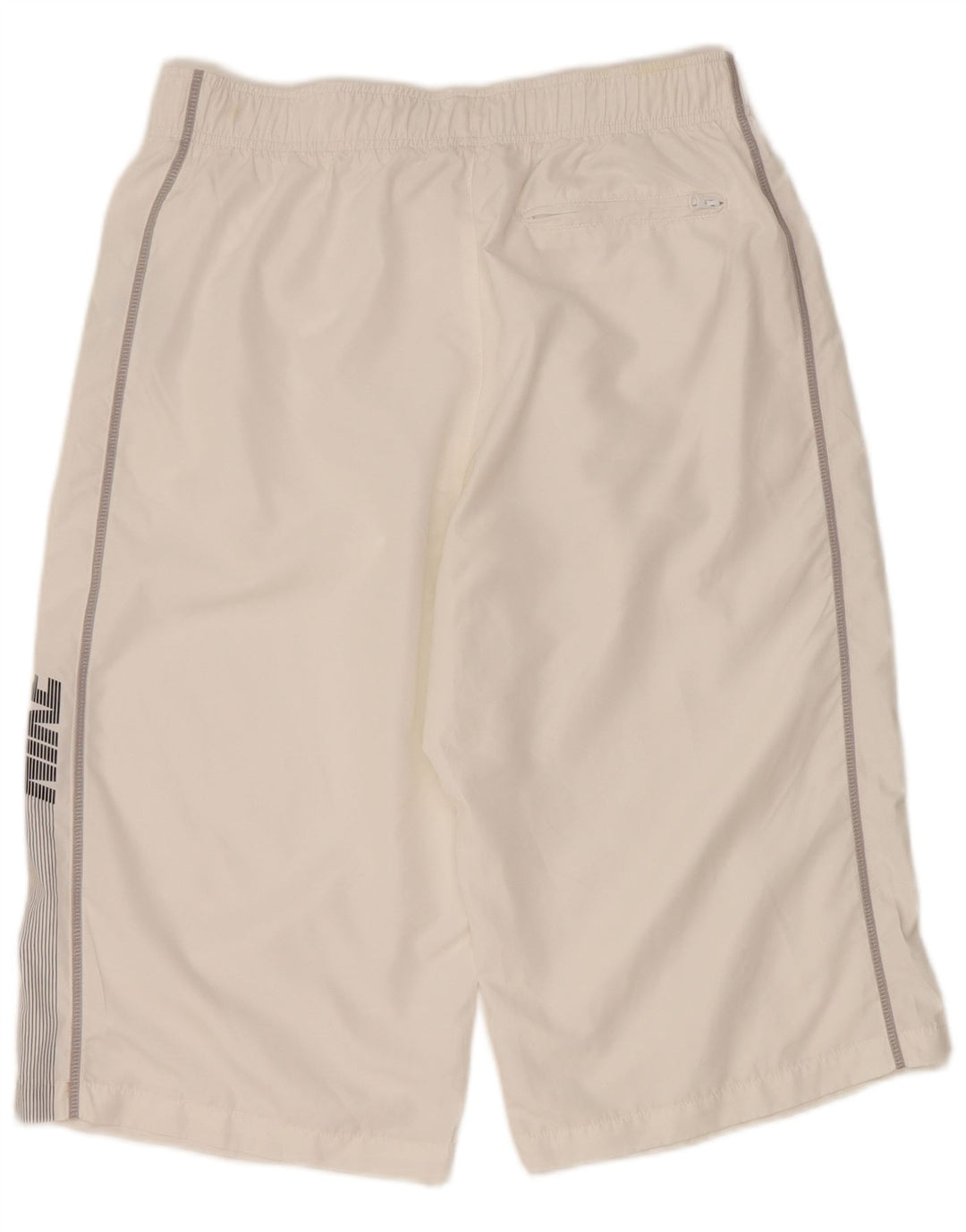 Nike - Pantalones cortos deportivos con gráficos para hombre, poliéster blanco grande