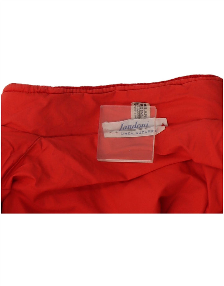 Vintage hombres chaqueta reversible Reino Unido 40 lana roja grande