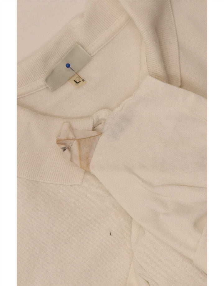 Asics Camisa de manga corta para mujer UK 46 Large White Cotton