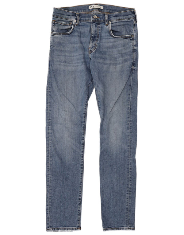 Zara Mens Slim Jeans EU 42 Grande W32 L30 Azul