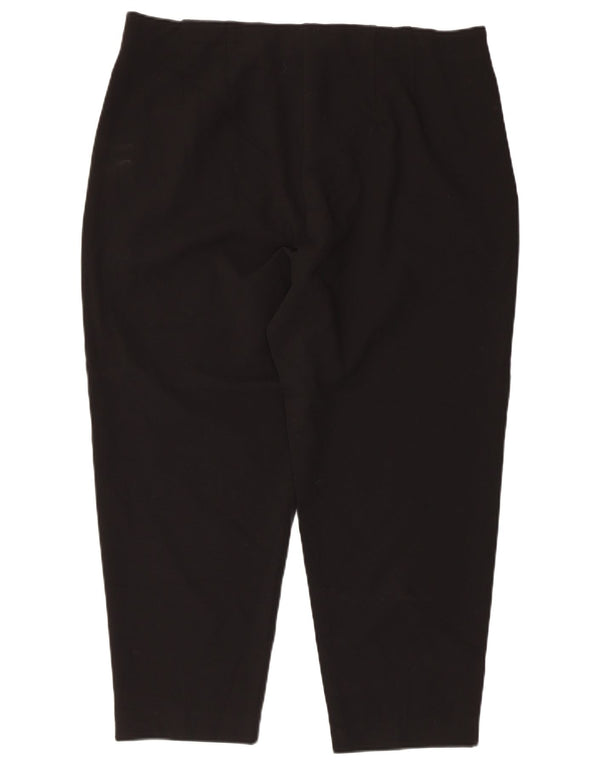 Marks & Spencer Pantalones Cortos Cónicos para Mujer UK 18 XL W36 L24 Negro
