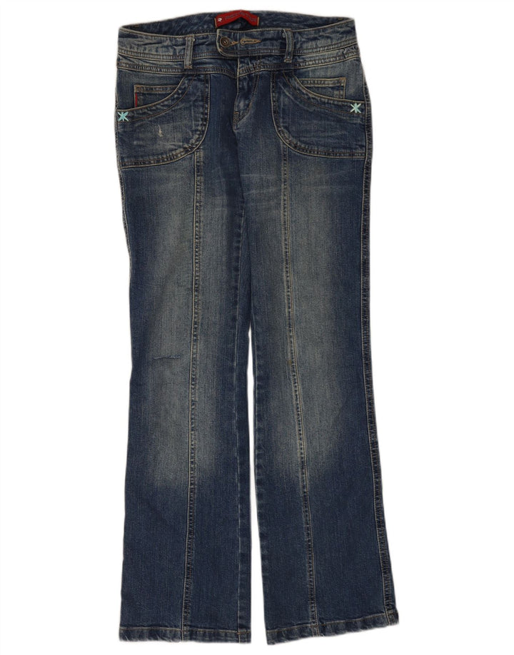 Vintage Mujer Bootcut Jeans W28 L31 Azul Marino