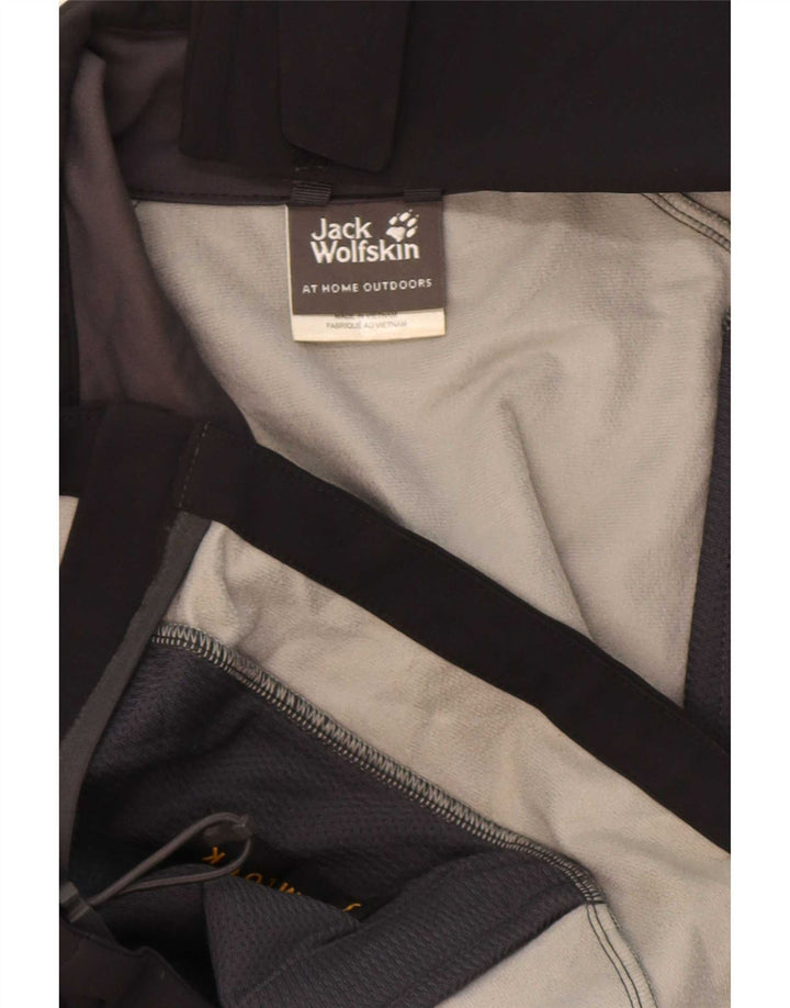 Jack Wolfskin Chaqueta cortavientos para hombre UK 36/38 Medium Negro Poliamida