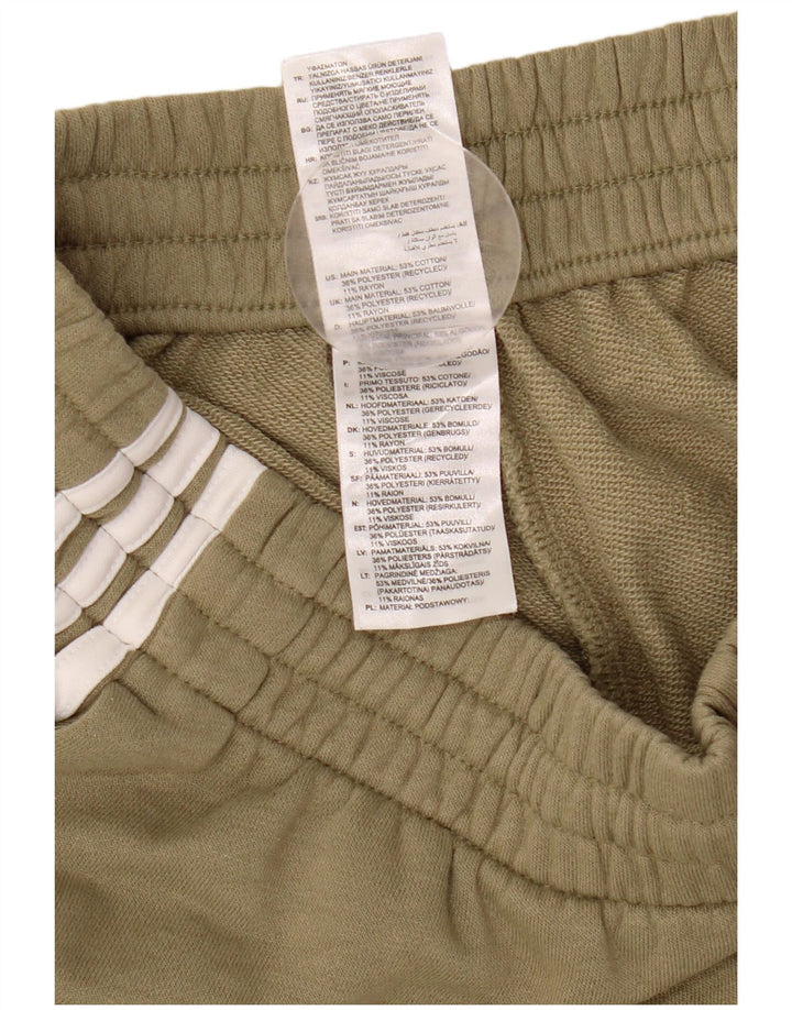 Pantalones Cortos Deportivos Adidas Hombre Algodón Caqui Medio