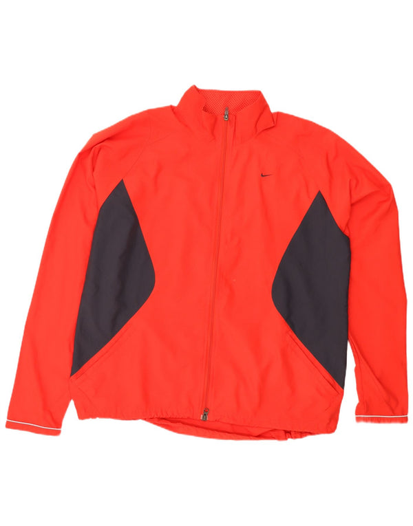 Chaqueta de chándal Nike para mujer UK 18/20 2XL Rojo Colorblock