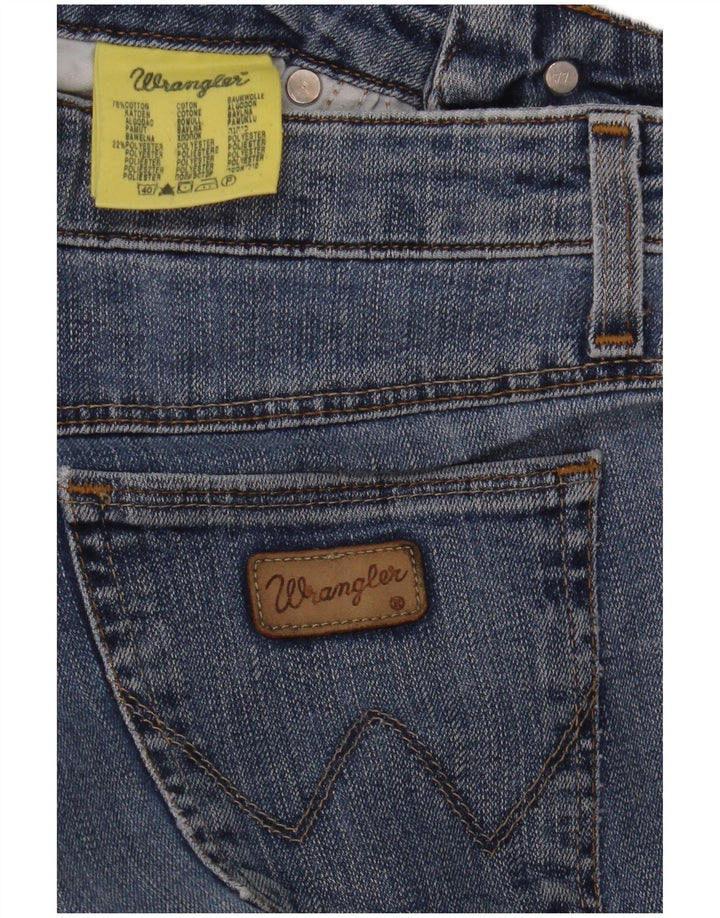 Vaqueros rectos para mujer WRANGLER W28 L28 Algodón azul