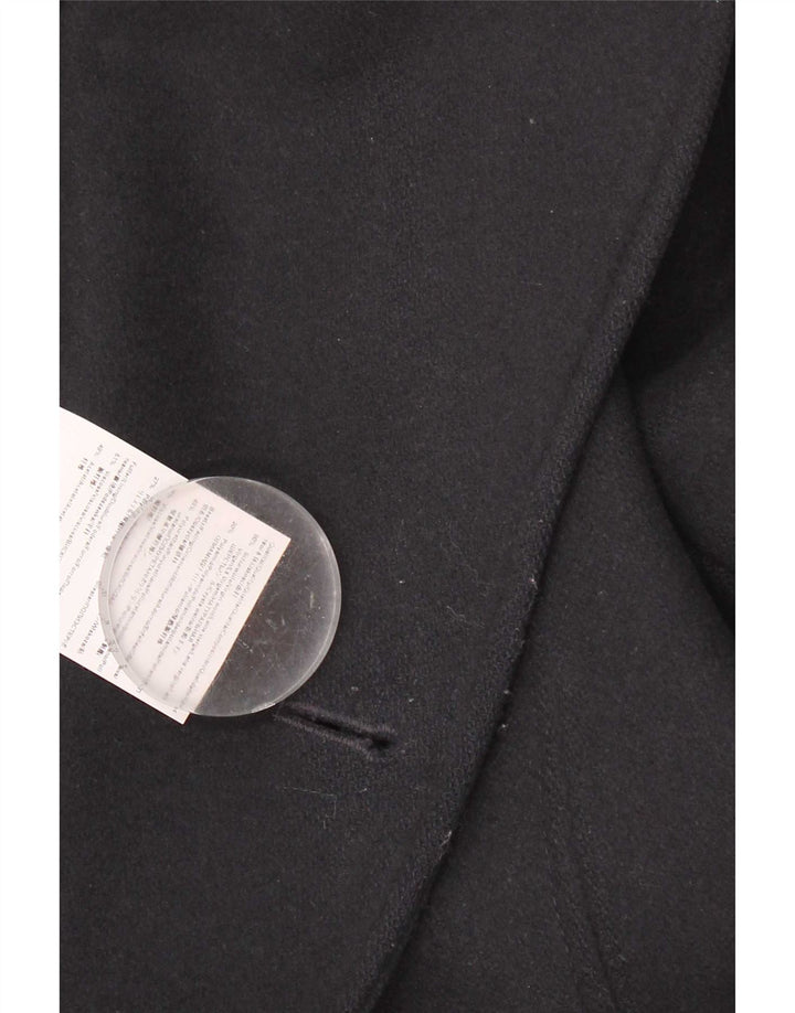 Hugo Boss Mens Pea Coat Reino Unido 40 Grande Azul Marino Lana Virgen