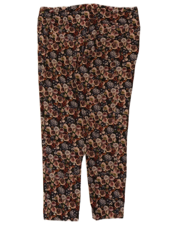 Zara Mujer Pantalones Cortos Slim Large W30 L26 Multicolor Floral
