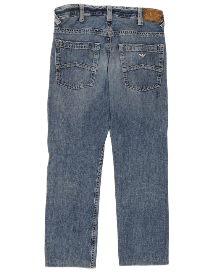 Jeans Armani Mujer Rectos W32 L29 Algodón Azul