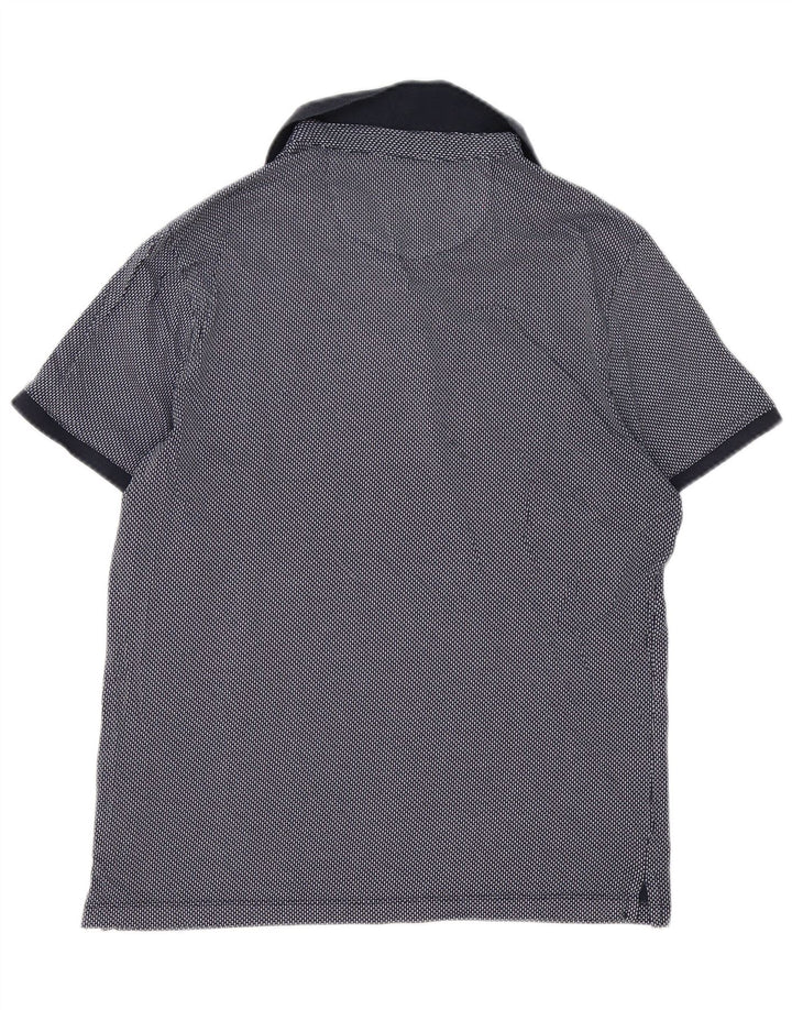 Michael Kors Polo para hombre de algodón a cuadros azul marino mediano