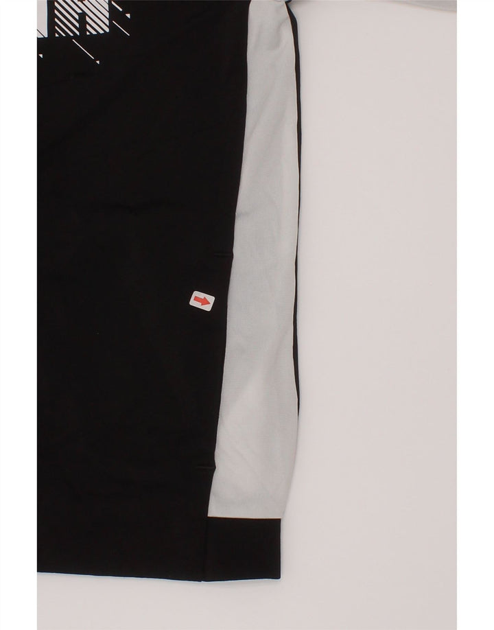 Puma Boys Graphic Chándal Top Chaqueta 7-8 Años Negro Colorblock
