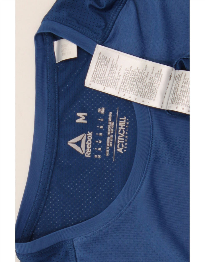 Camiseta Reebok Hombre Top Medium Azul Nylon