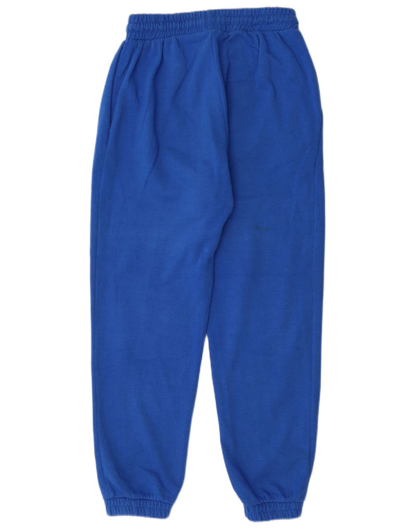 Zara Mujer Chándal Pantalones Joggers UK 44 Grande Poliéster Azul