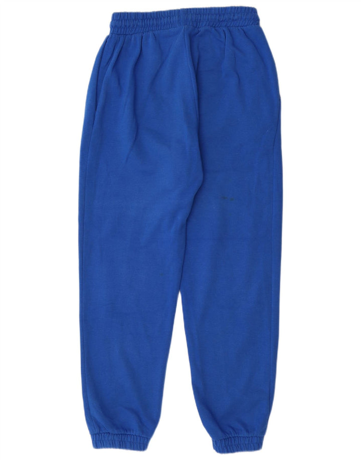 Zara Mujer Chándal Pantalones Joggers UK 44 Grande Poliéster Azul