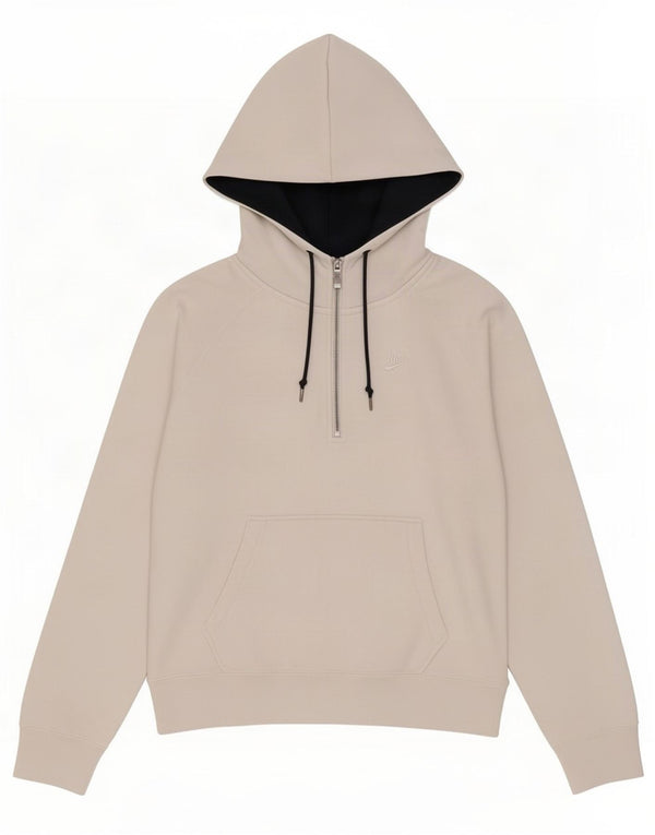 Nike - Sudadera con capucha para hombre con cremallera y cuello UK 34/38 Small White Cotton