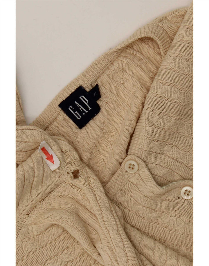 Gap Suéter Cárdigan para Mujer UK 44 Algodón Beige Medio