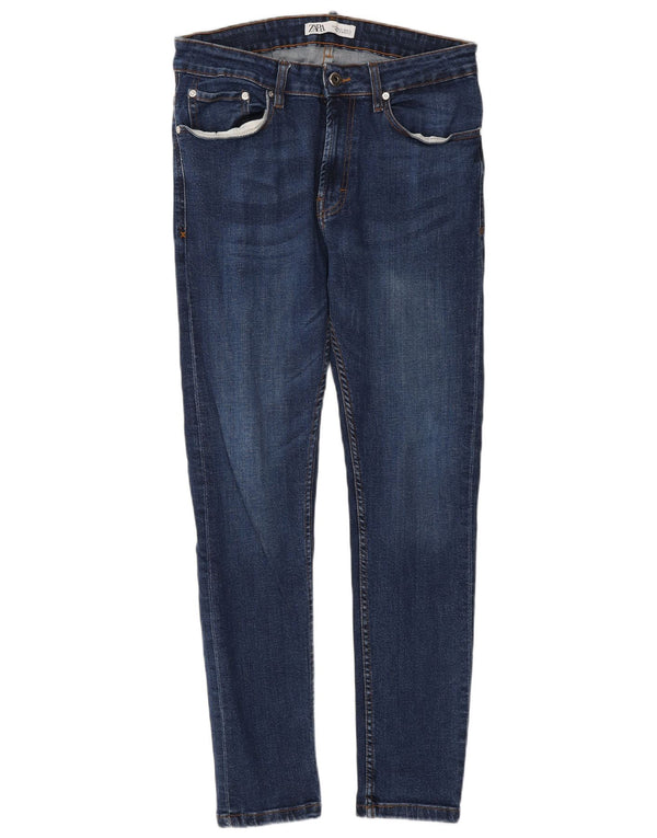 Zara Jeans ajustados para hombre EU 42 Large W32 L31 Azul