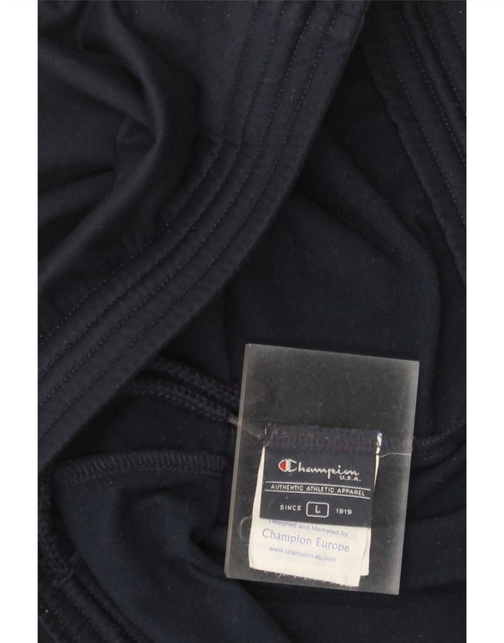 Champion Pantalón De Chándal Para Hombre Grande Azul Marino Poliéster