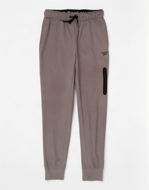 Reebok Hombre Graphic Cargo Chándal Pantalones Joggers Small Gris Poliéster