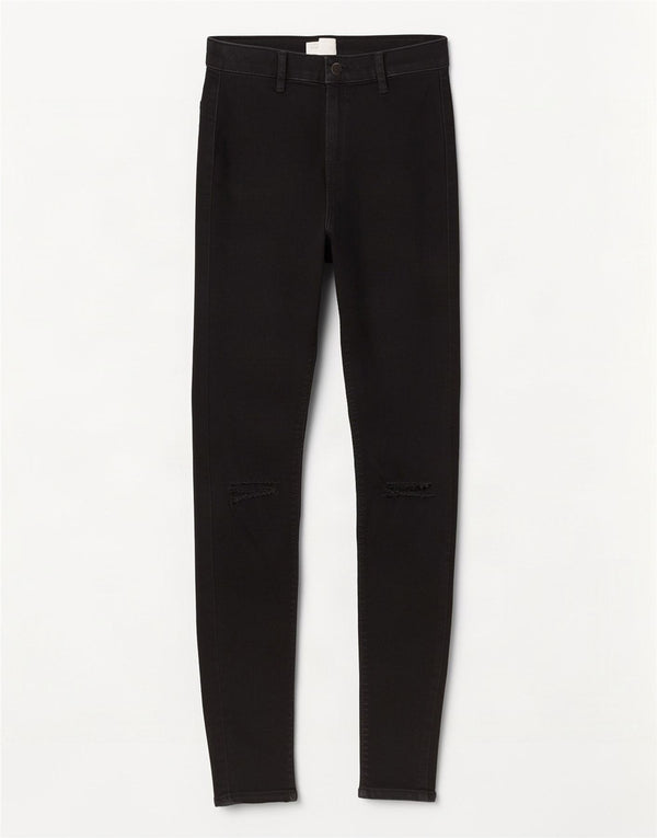 Vaqueros superpitillo Joni para mujer de Topshop W26 L30 Algodón negro