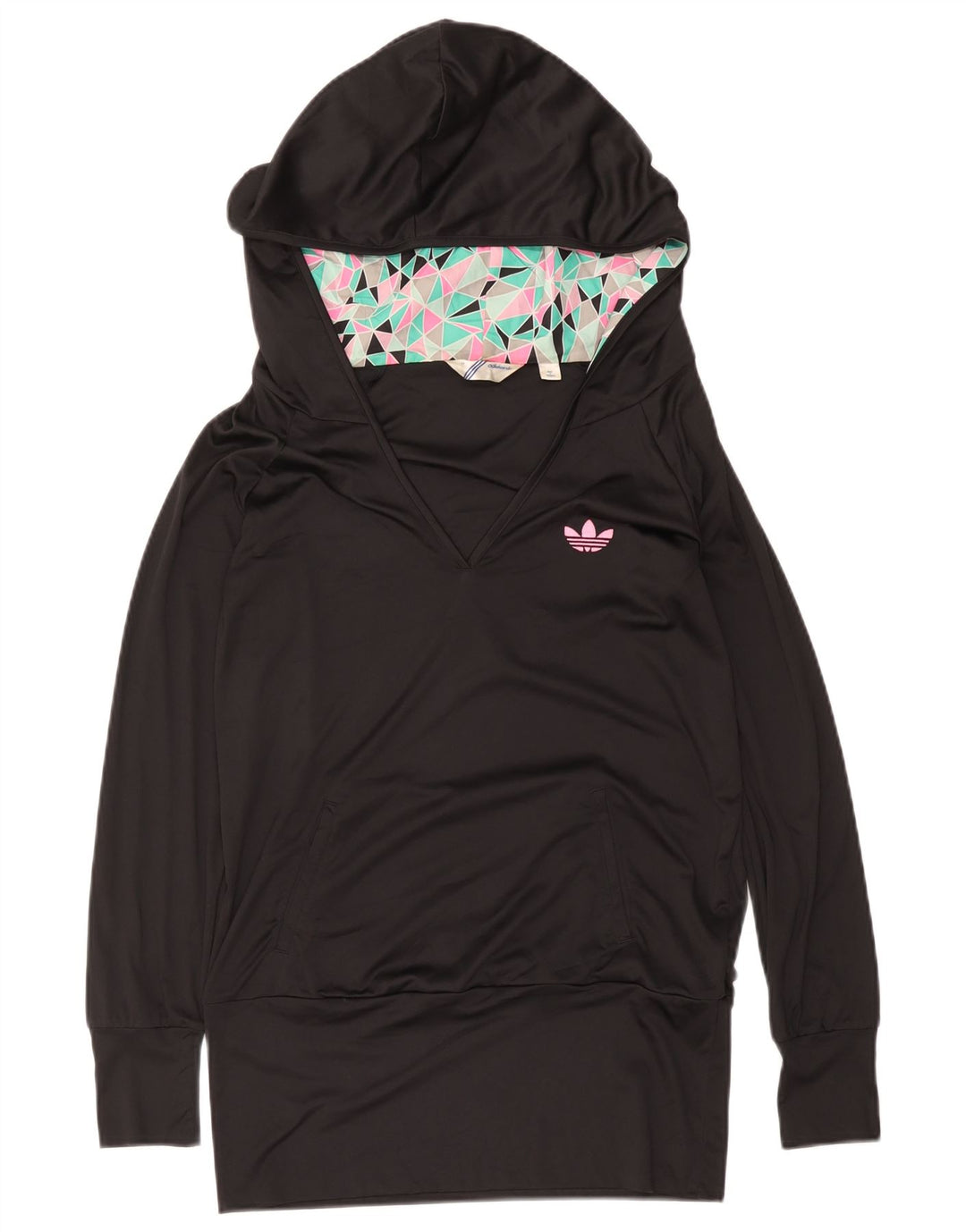 Adidas Jersey con capucha para mujer EU 38 Mediano Negro Poliéster