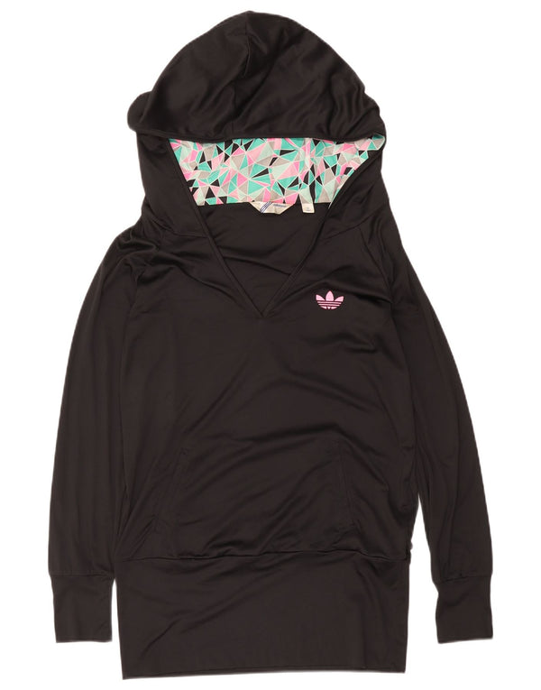 Adidas Jersey con capucha para mujer EU 38 Mediano Negro Poliéster