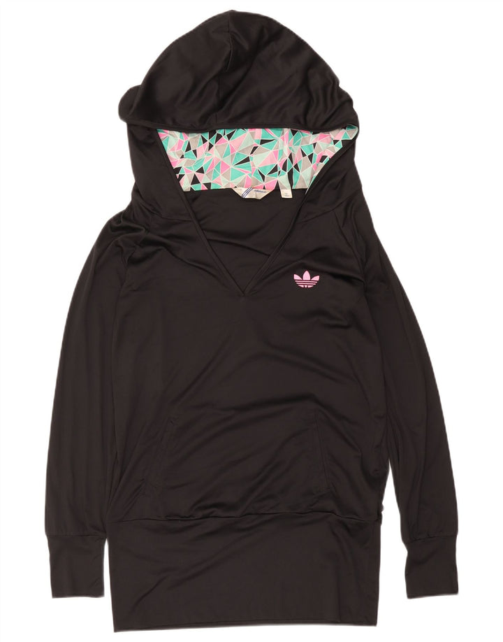 Adidas Jersey con capucha para mujer EU 38 Mediano Negro Poliéster