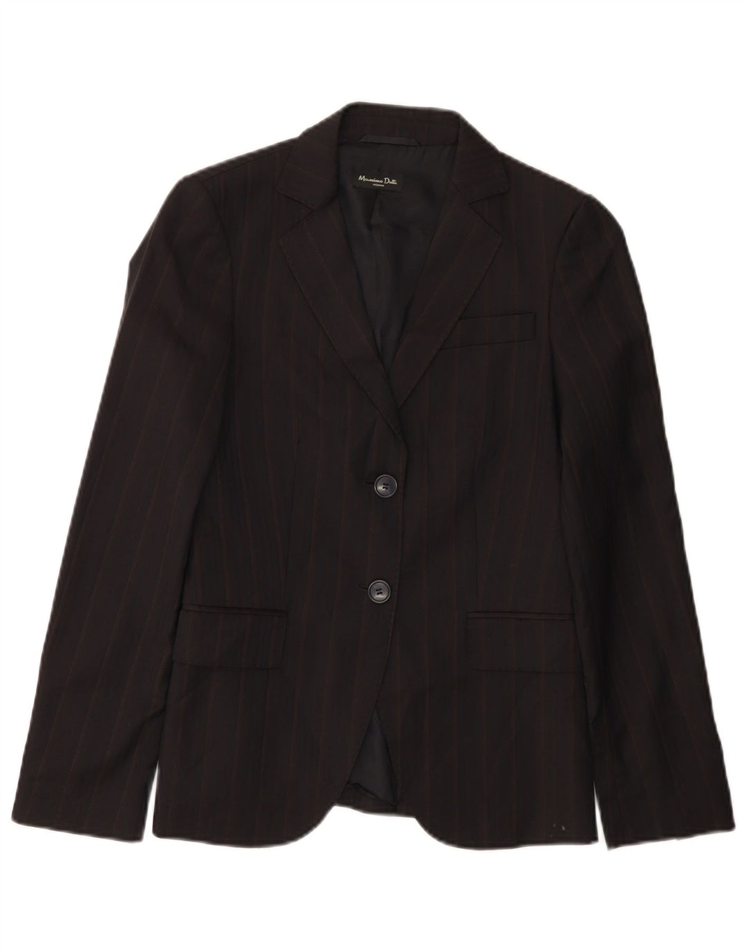 Massimo Dutti Chaqueta Blazer De 2 Botones Mujer EU 36 XS Lana Rayas Negras