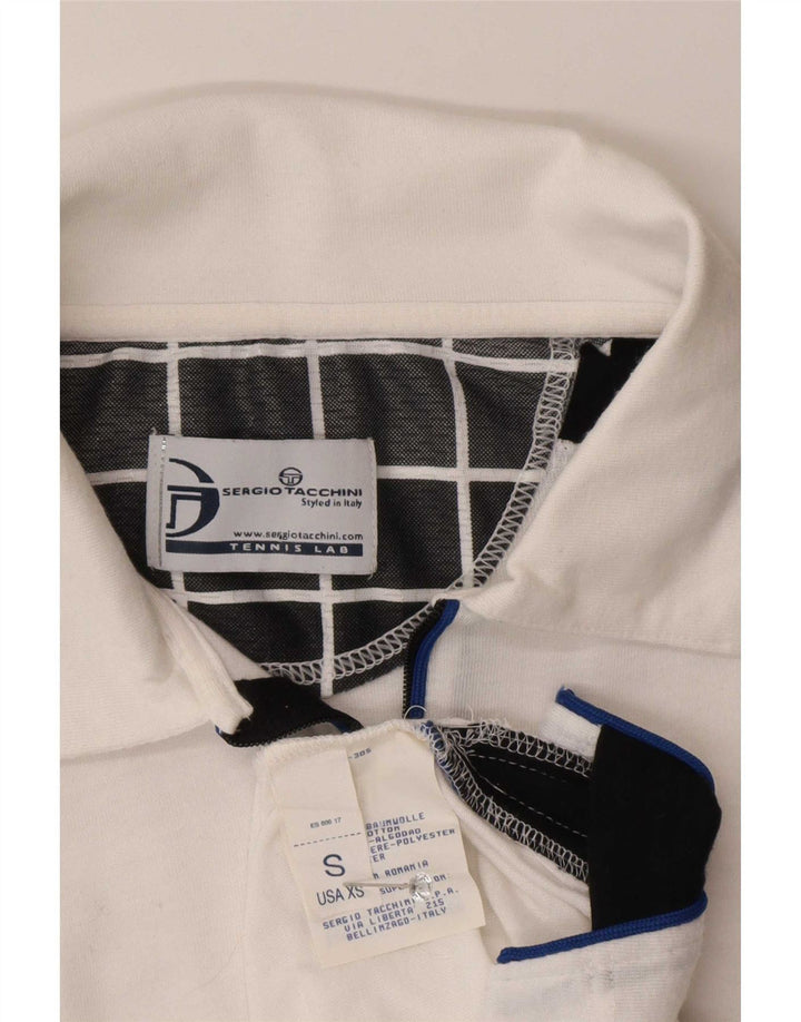 Sergio Tacchini Polo De Hombre Small Blanco Colorblock Algodón